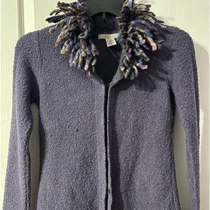 Free People fringed cardigan sweater size medium